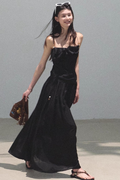 Summer Ruffled Camisole Skirt Set-Up