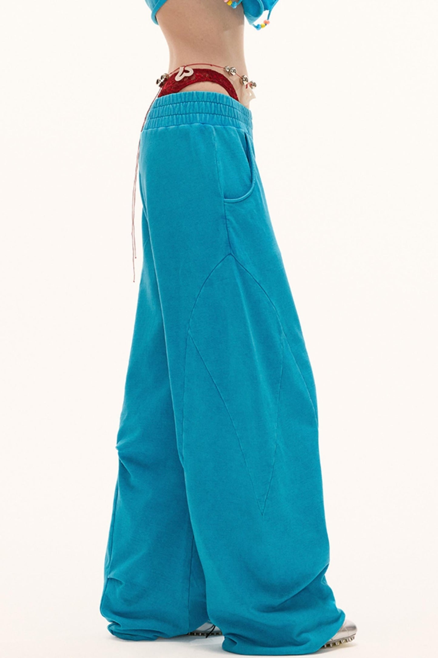 Luxe Loose-Leg Sports Pants