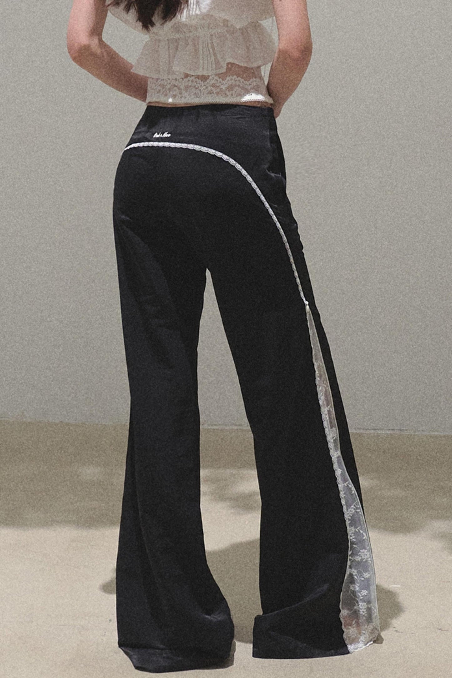 Copper Lace Wide Leg Pants