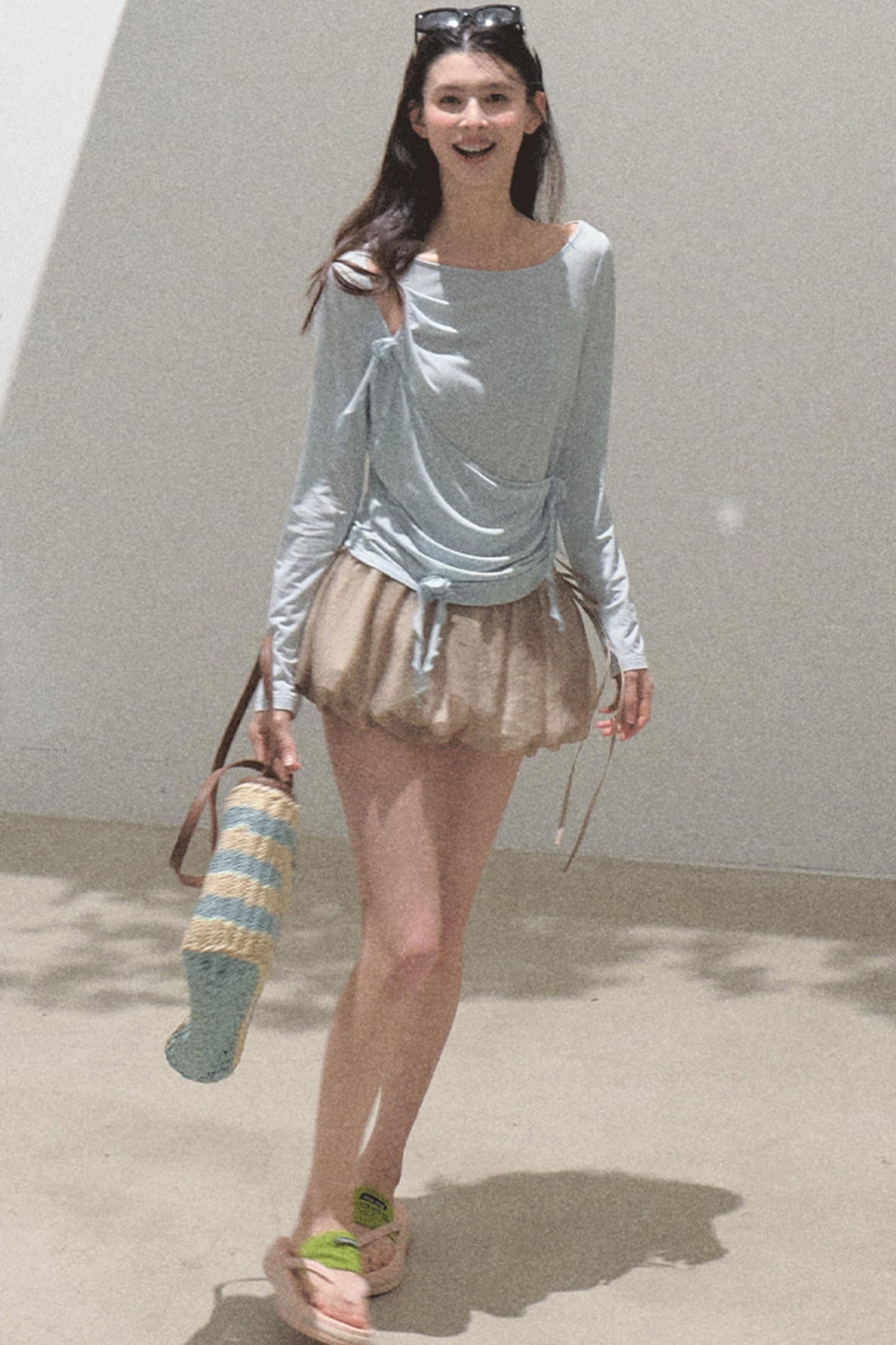 Floral Peplum Culottes Skirt Set