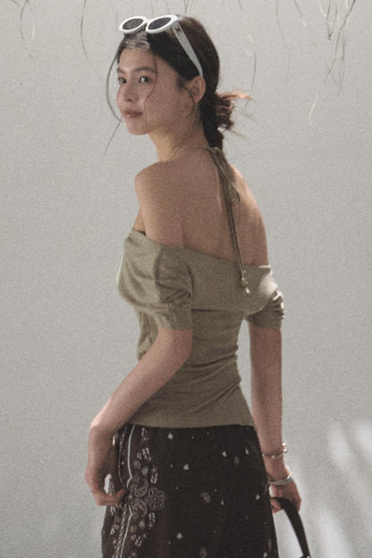 Desert One-Shoulder Top