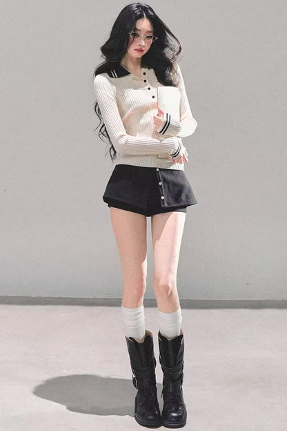 American Knit Polo Sweater