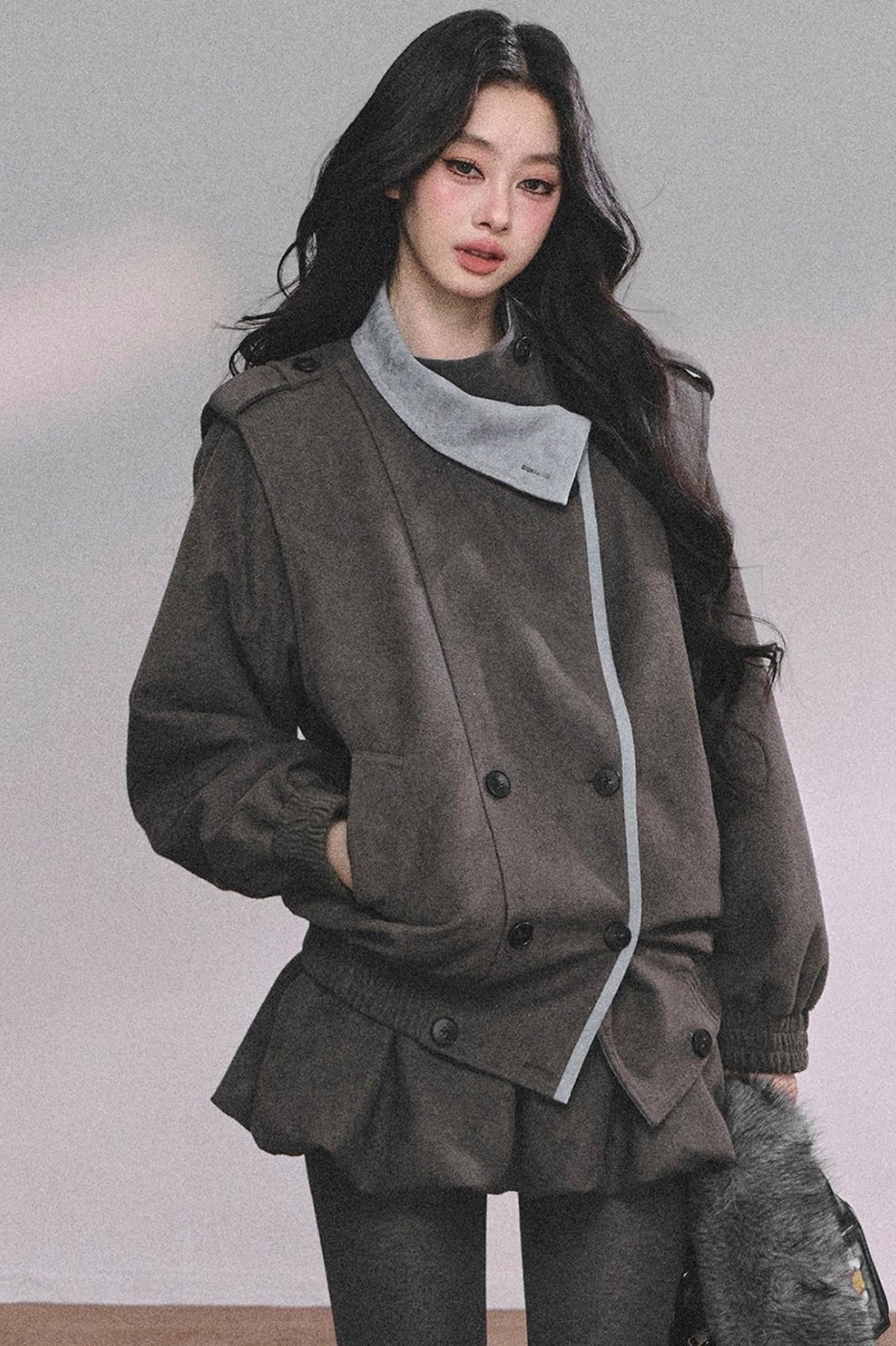 French Autumn Blazer Suit Set-Up