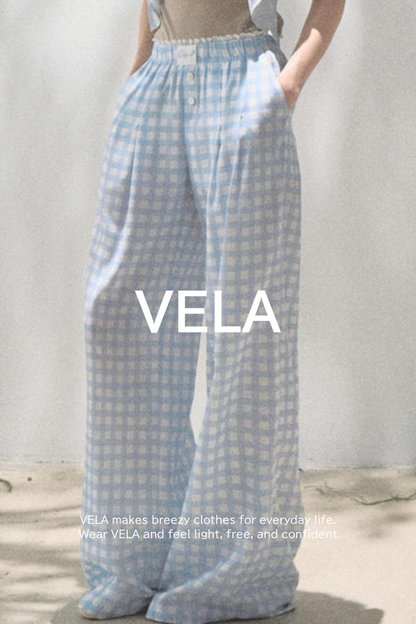 Wide-Leg Tencel Hemp Pants