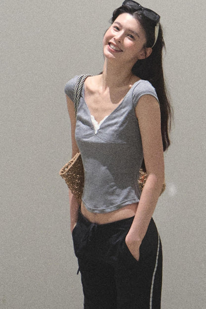 Whispering V-Neck Tee