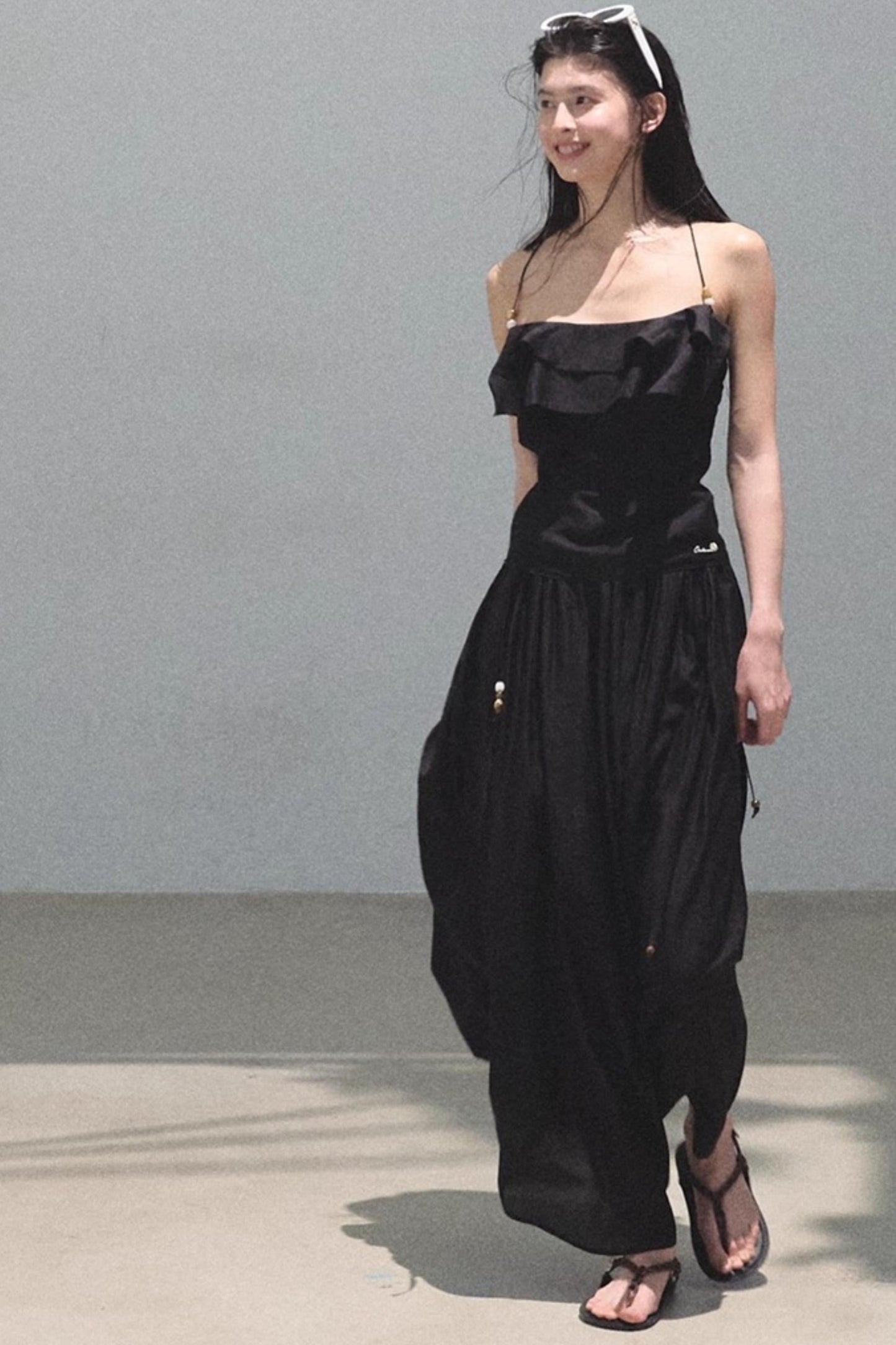 Summer Ruffled Camisole Skirt Set-Up