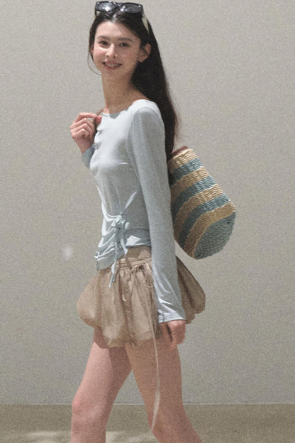 Floral Peplum Culottes Skirt Set