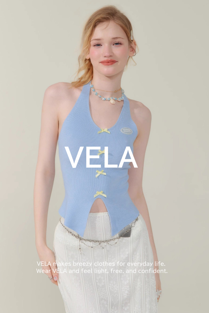 Retro Sleeveless Bow Vest