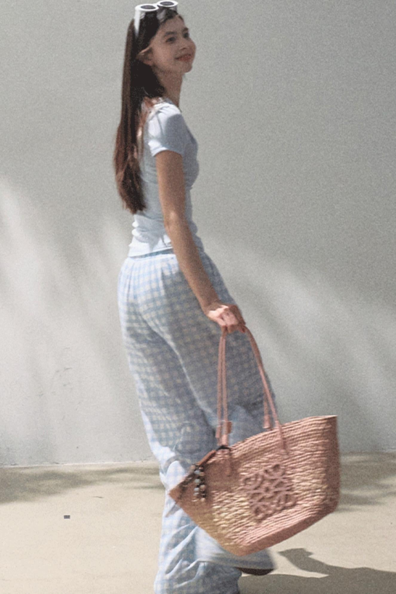 Wide-Leg Tencel Hemp Pants