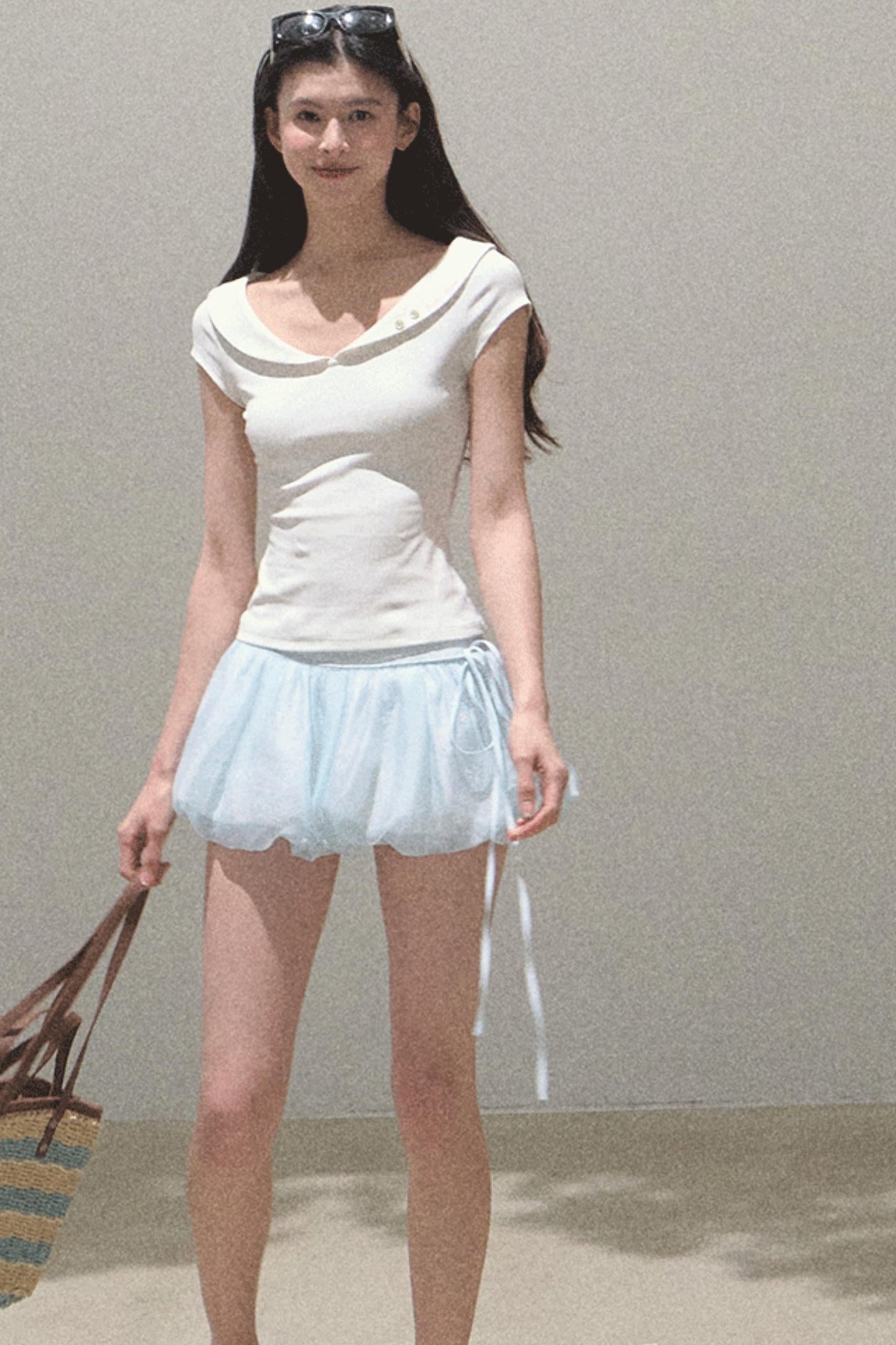 Floral Peplum Culottes Skirt Set