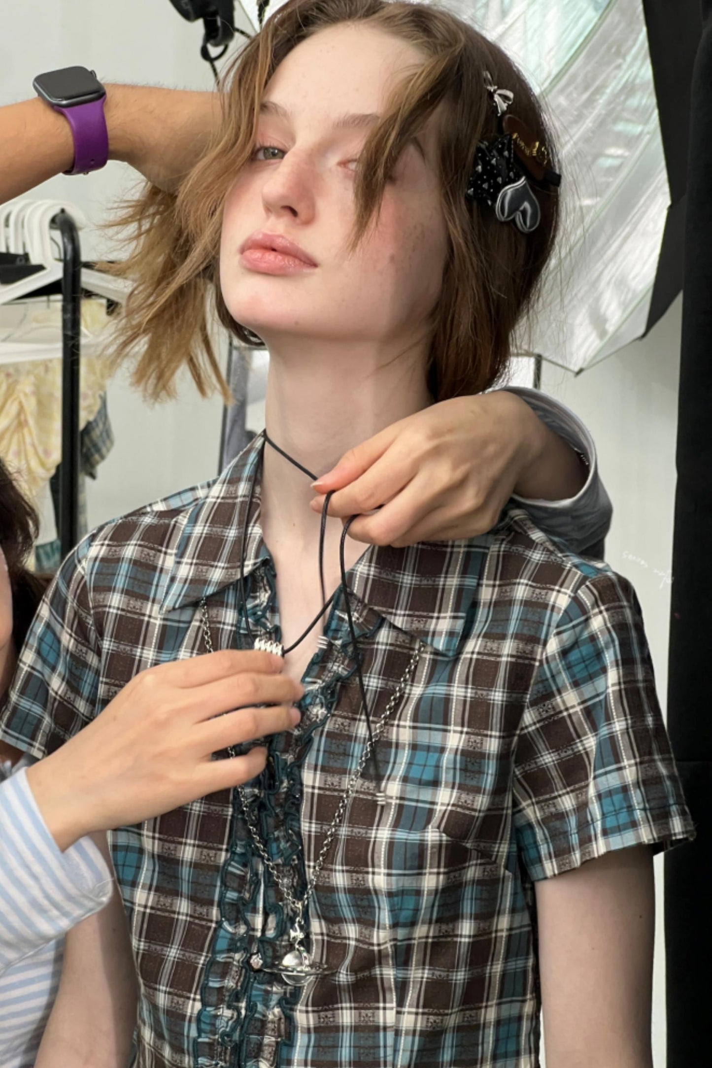 Plaid Short Sleeve Shirt