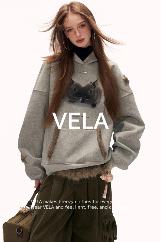 Star Rabbit Hooded Sweatshirt