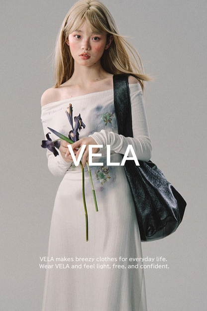 Velvet stretch neck knitted Dress