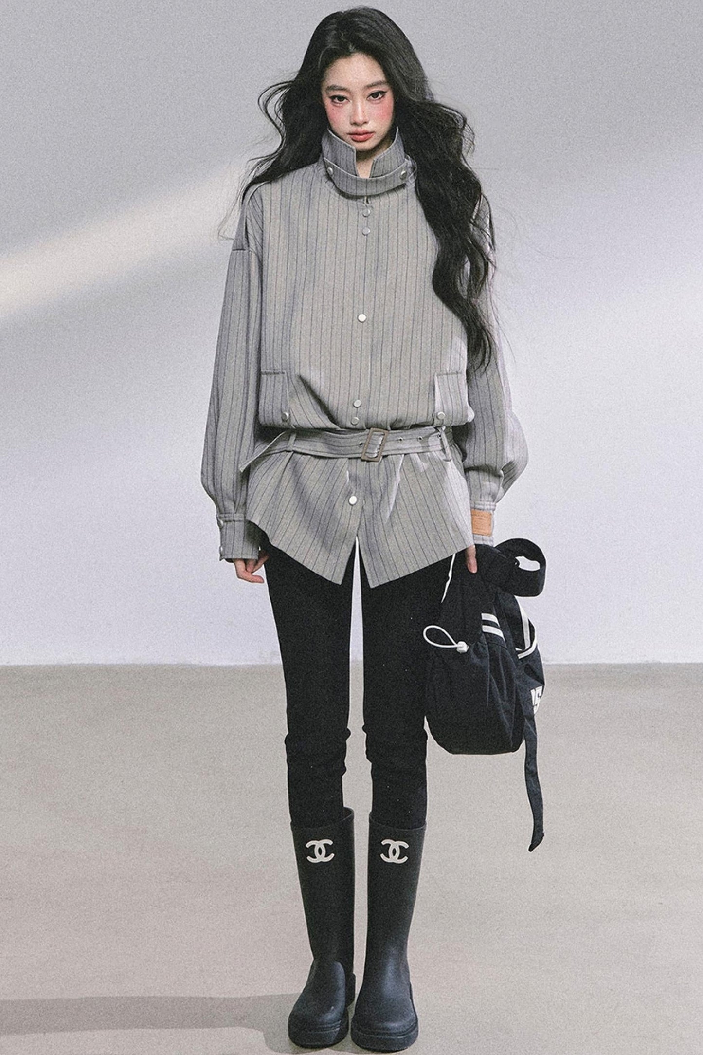 Autumn Striped Slimming Jacket