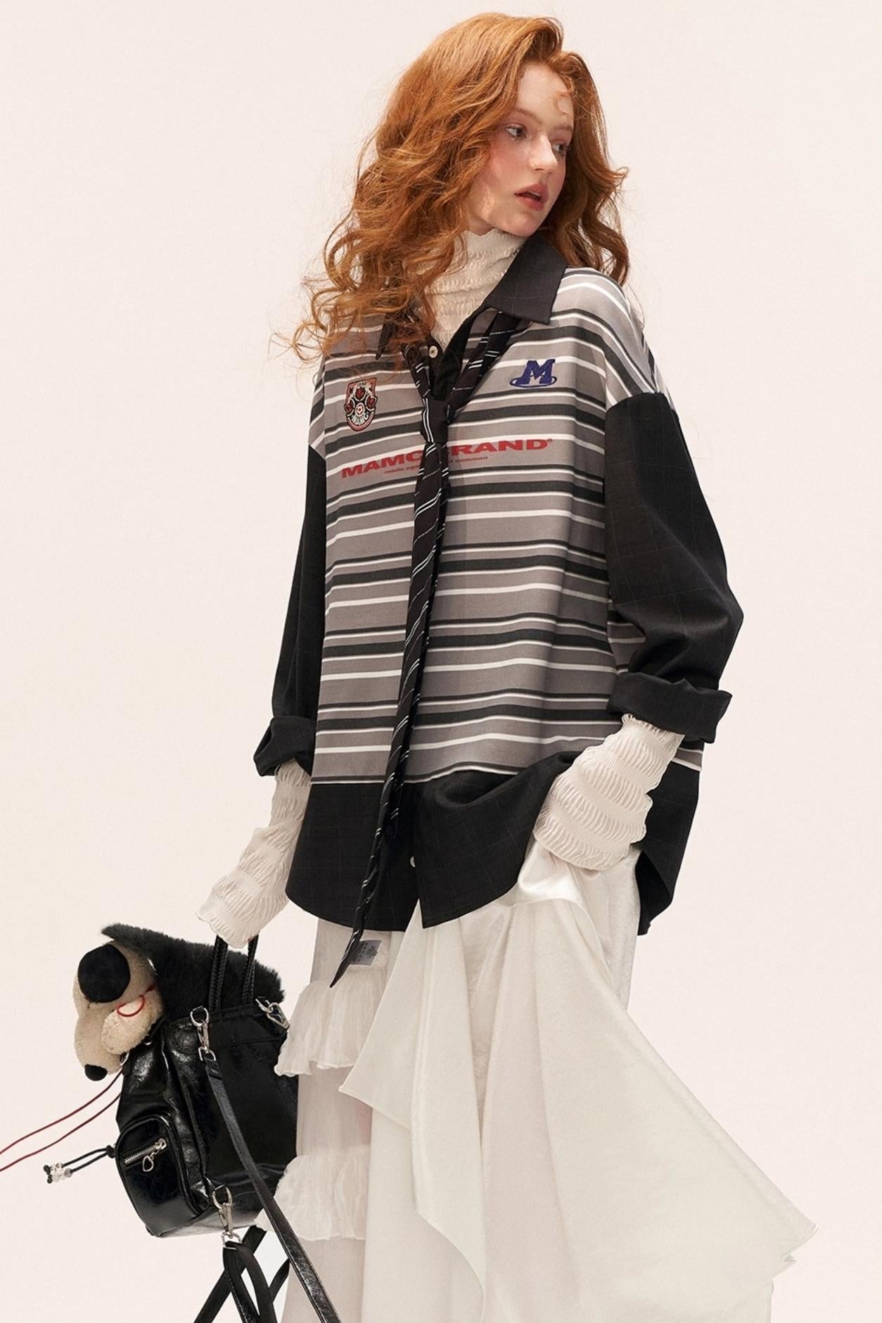 Vintage Striped Polo Shirt