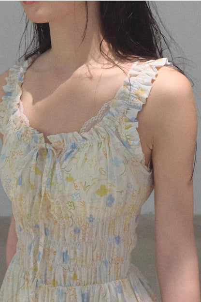 Bubbling Soda Printed Slip Dress