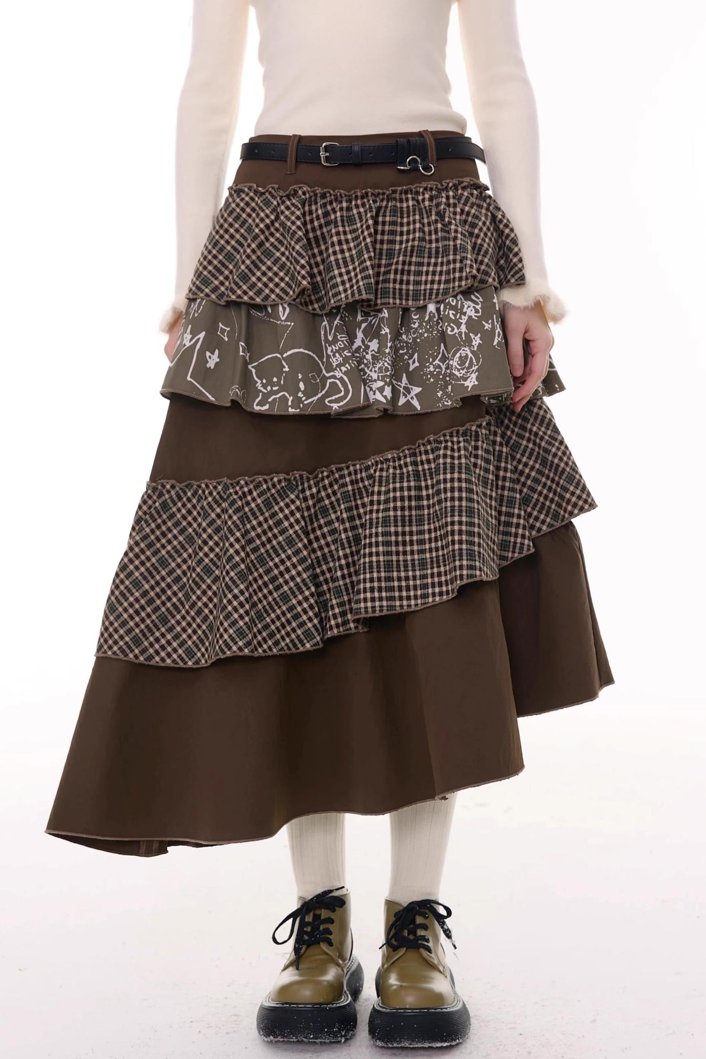 秋冬季高腰显瘦裙