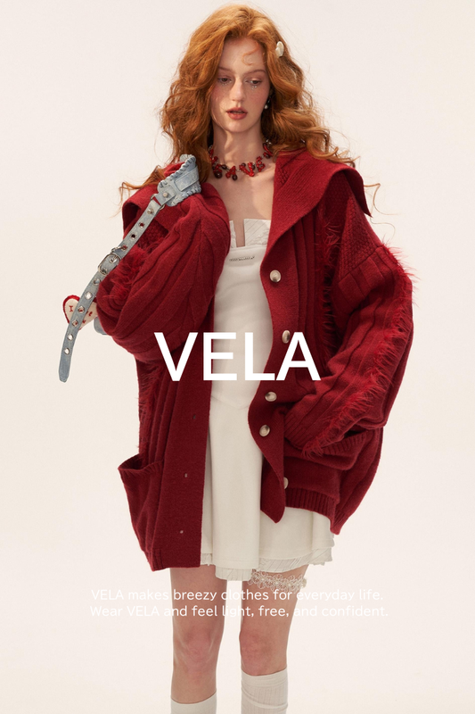 Lapel Knitted Loose Sweater Jacket