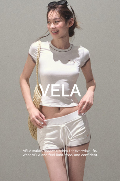 Colorblock Lace-Up Top Set-Up