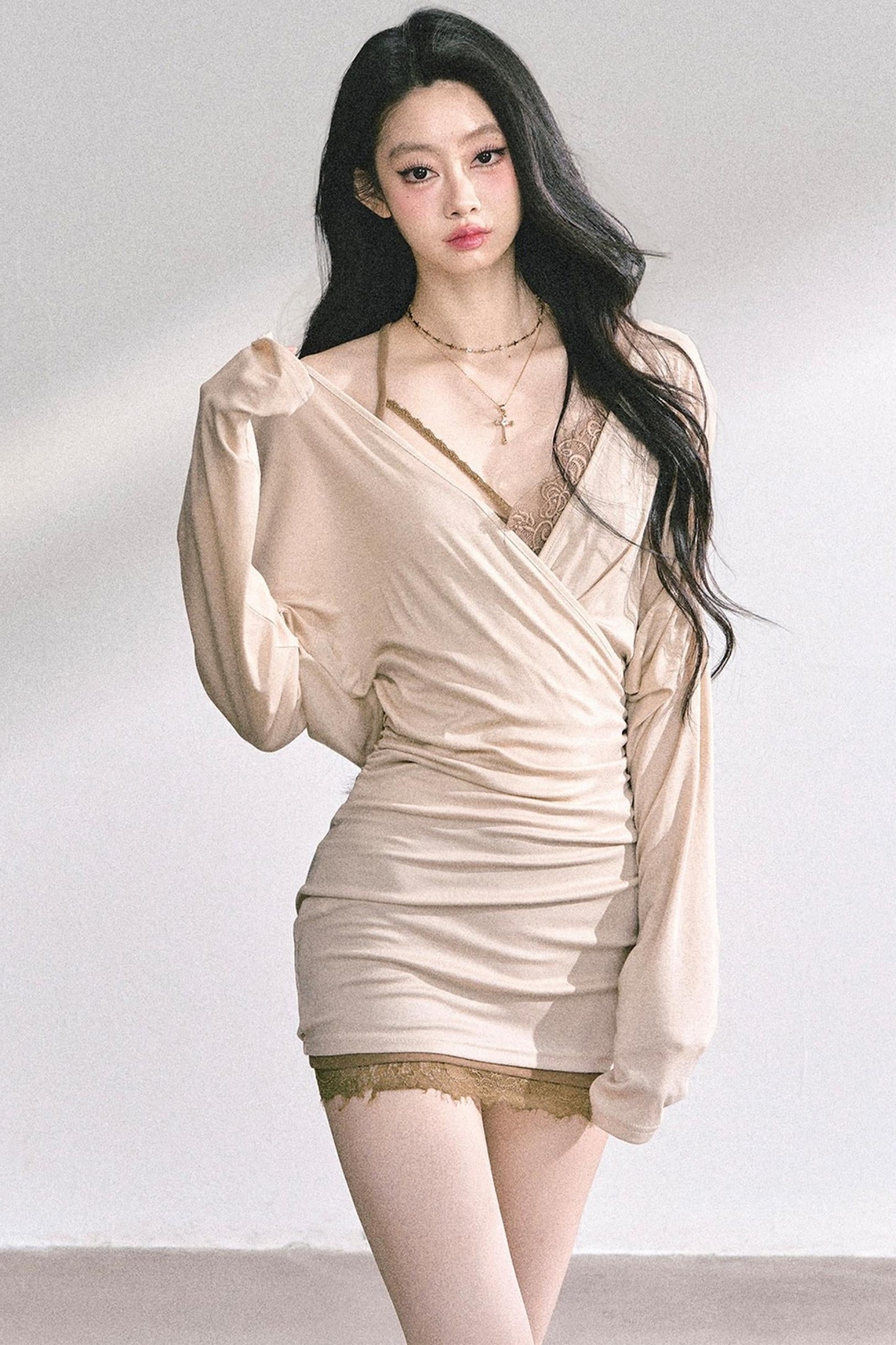 French Lace Dress Set