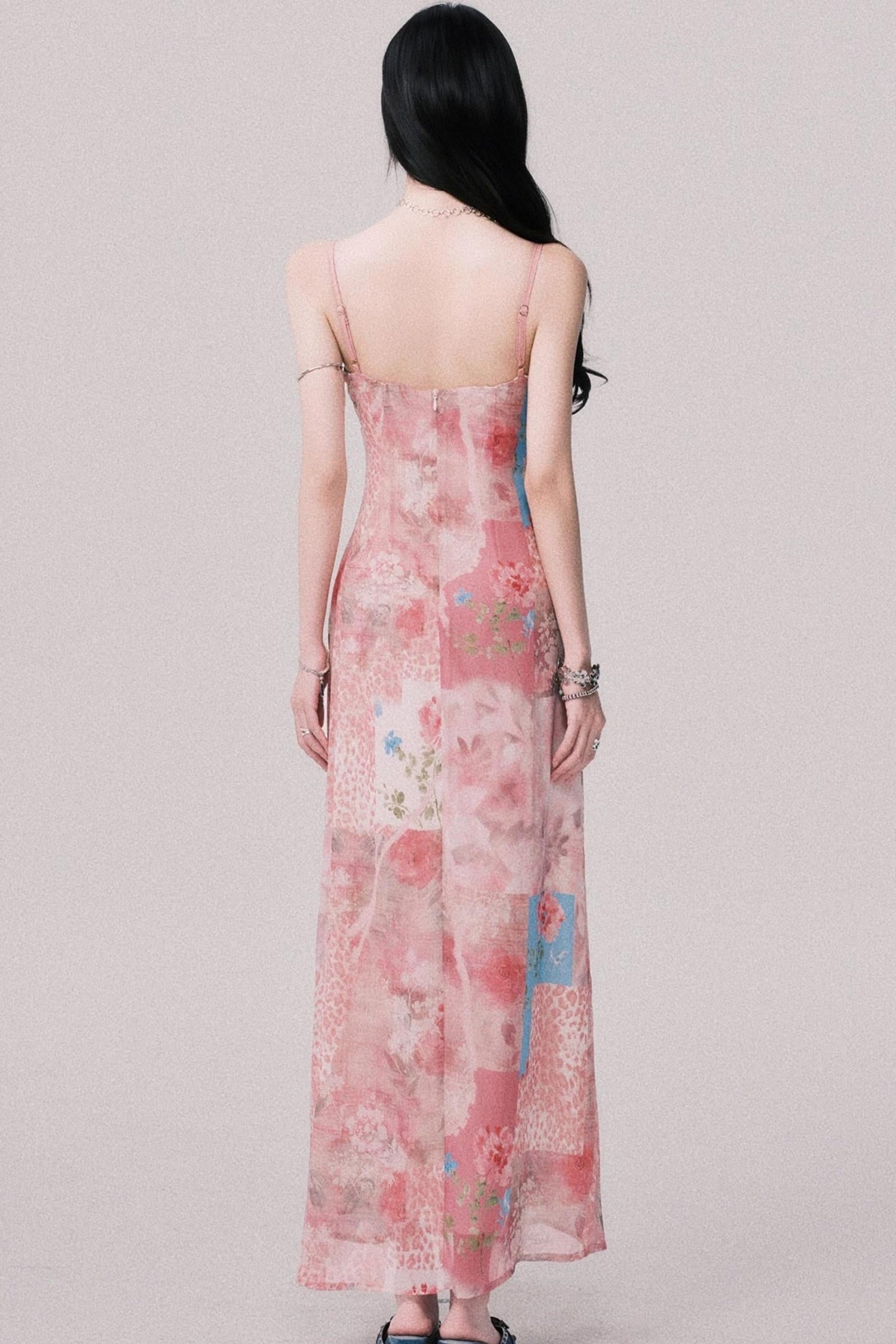 Floral Halter Beach Dress