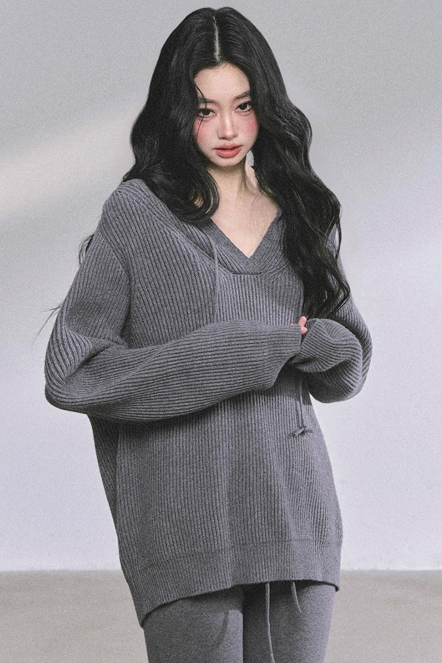 Lazy Style Knitted Suit Set-Up