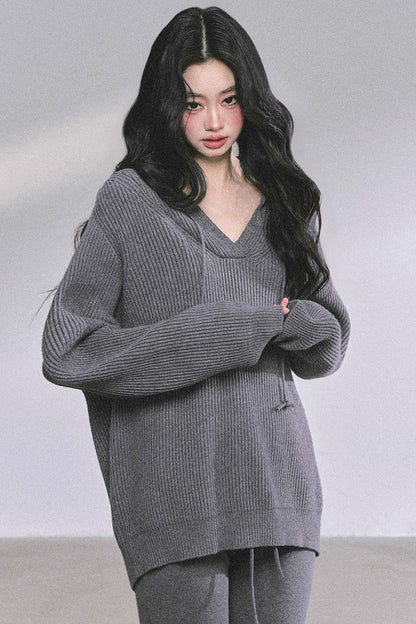 Lazy Style Knitted Suit Set-Up