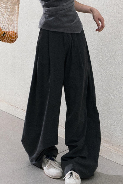 Casual Slim Jacket & Wide Lace Pants Set-Up