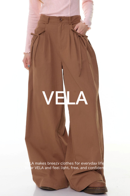 Autumn High-Waisted Slimming Brown Trousers