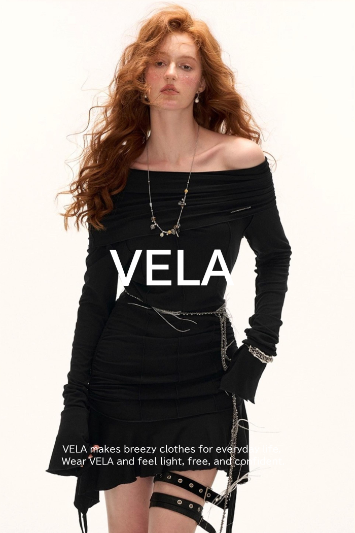 Slanted Pleated French Waist Long Sleeve Midi Dress