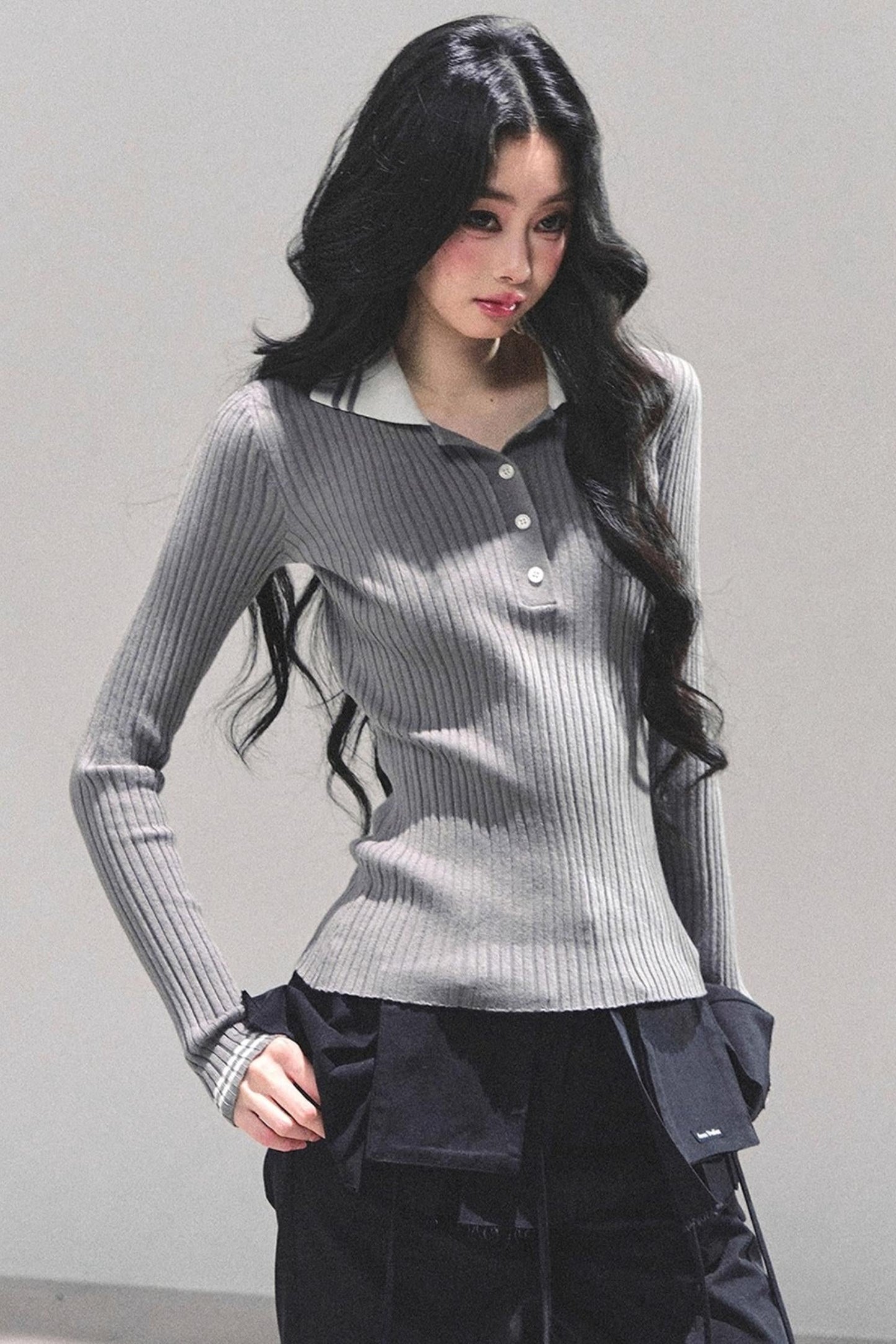 American Knit Polo Sweater