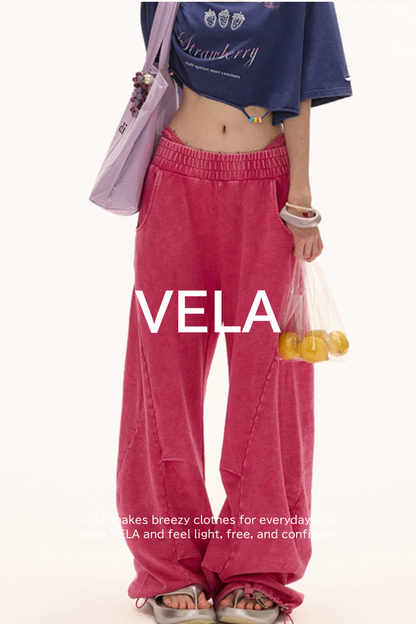 Luxe Loose-Leg Sports Pants