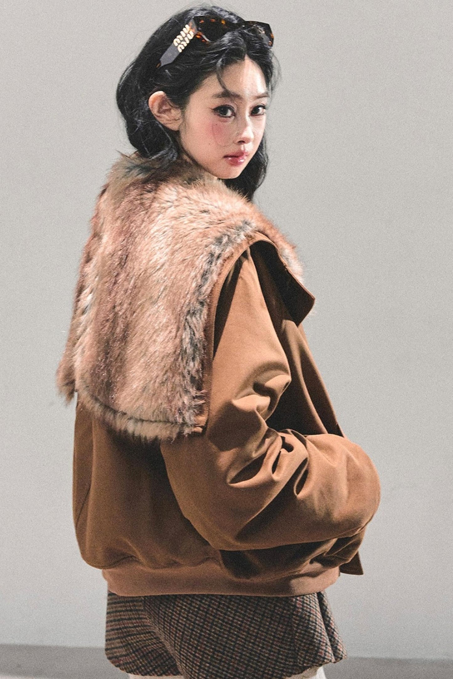 Hepburn-Style Quilted Winter Coat