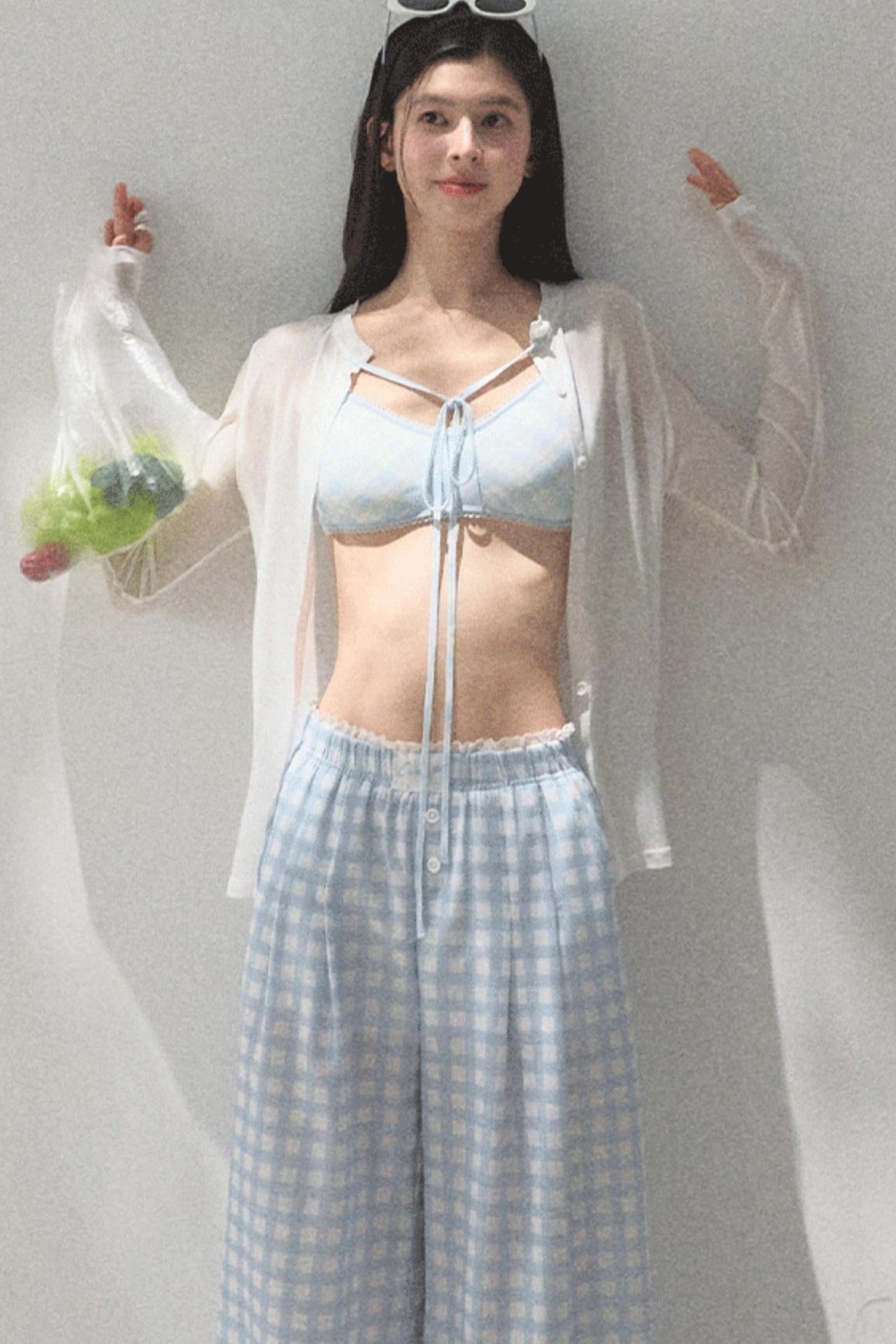 Wide-Leg Tencel Hemp Pants