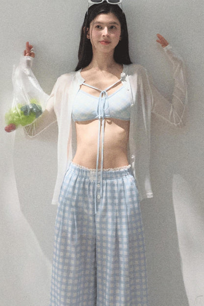 Wide-Leg Tencel Hemp Pants