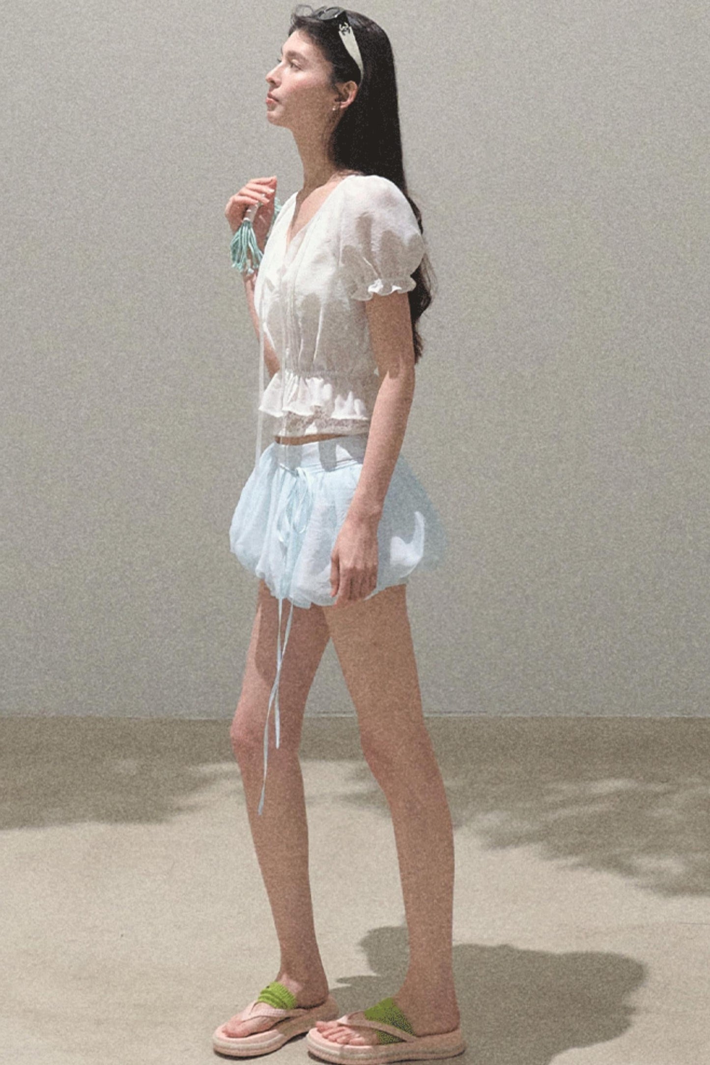 Floral Peplum Culottes Skirt Set