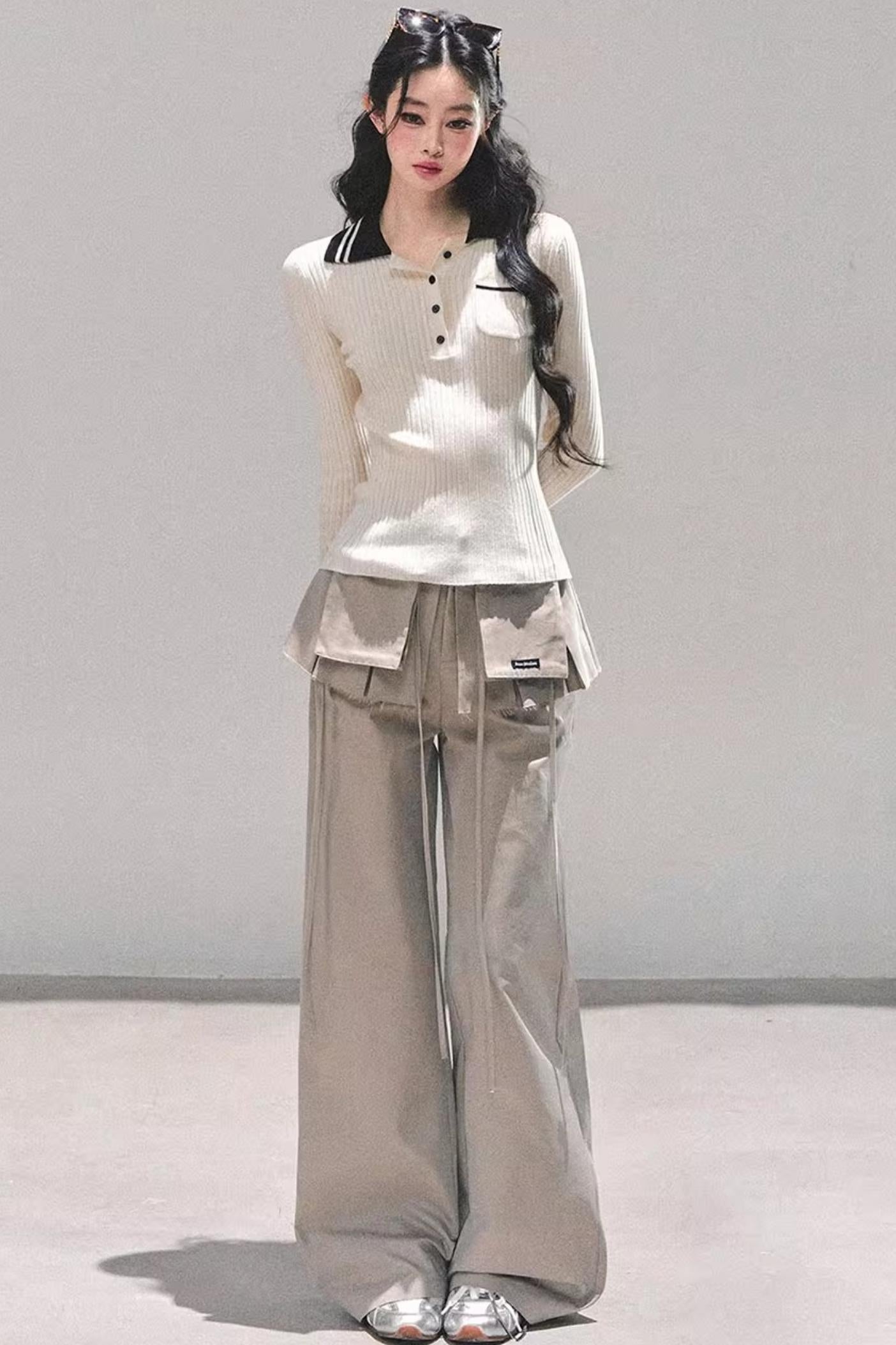 American Knit Polo Sweater