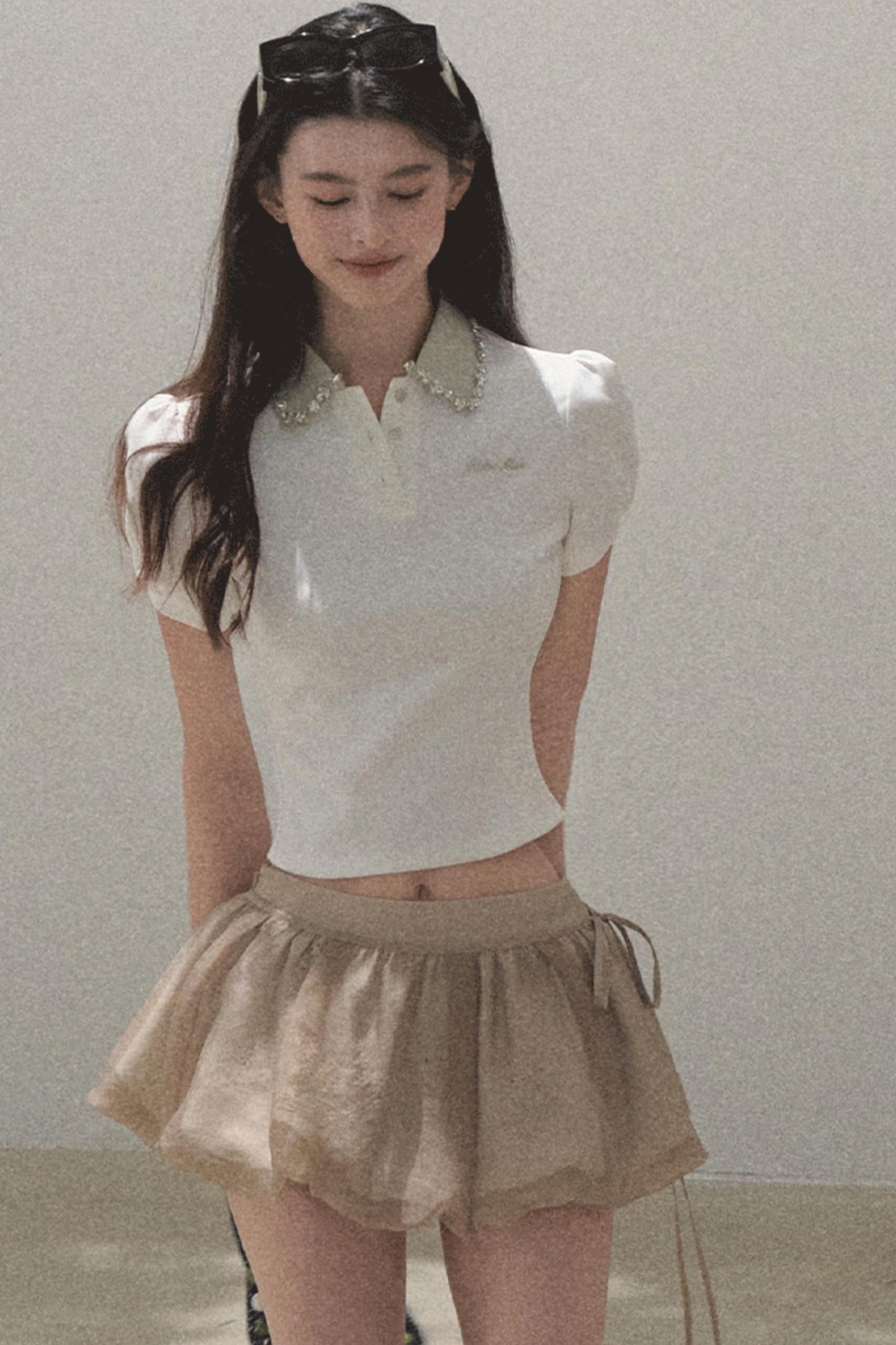 Floral Peplum Culottes Skirt Set