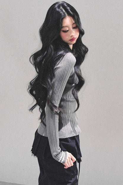 American Knit Polo Sweater