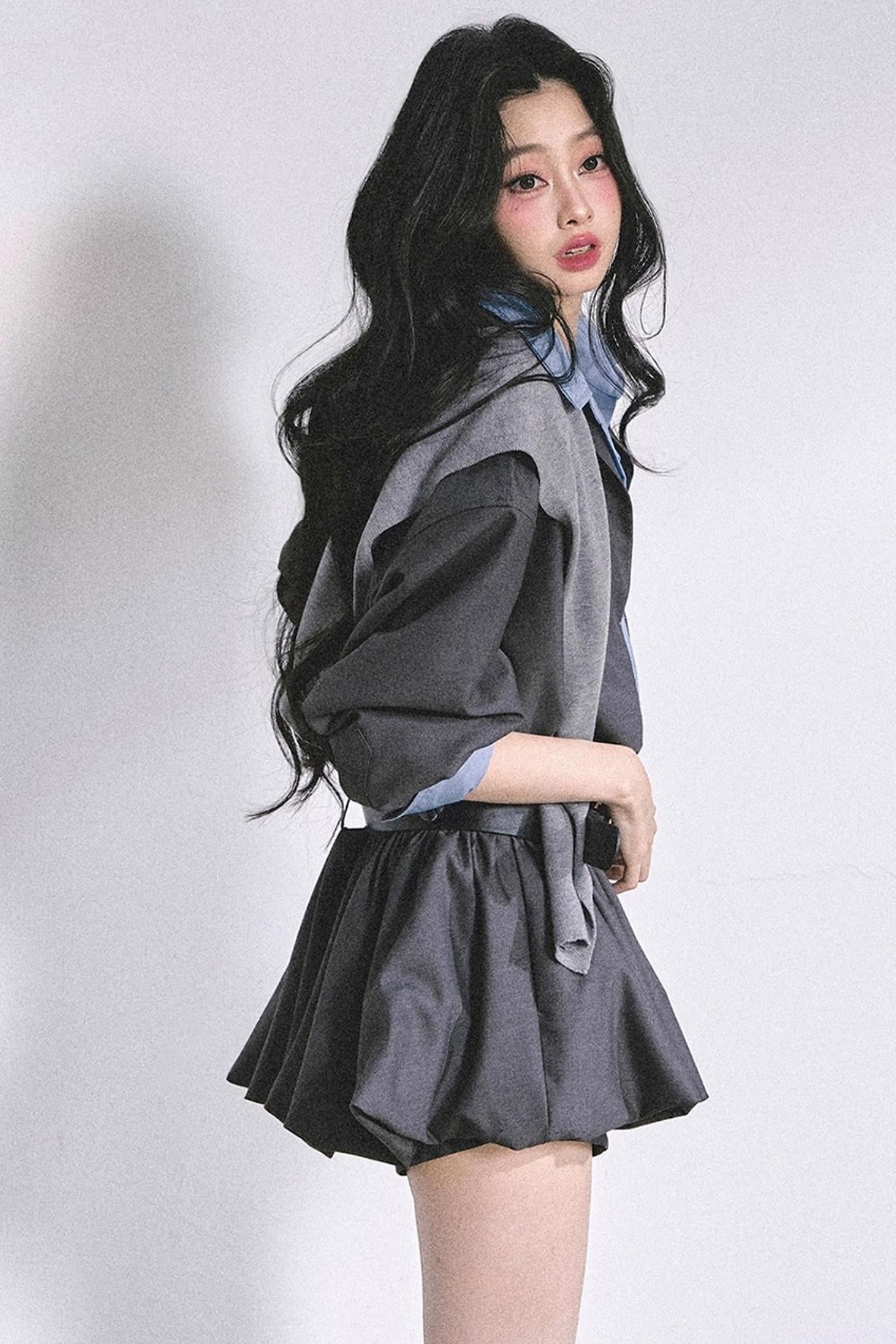 Autumn Bud Slim Dress Set-Up