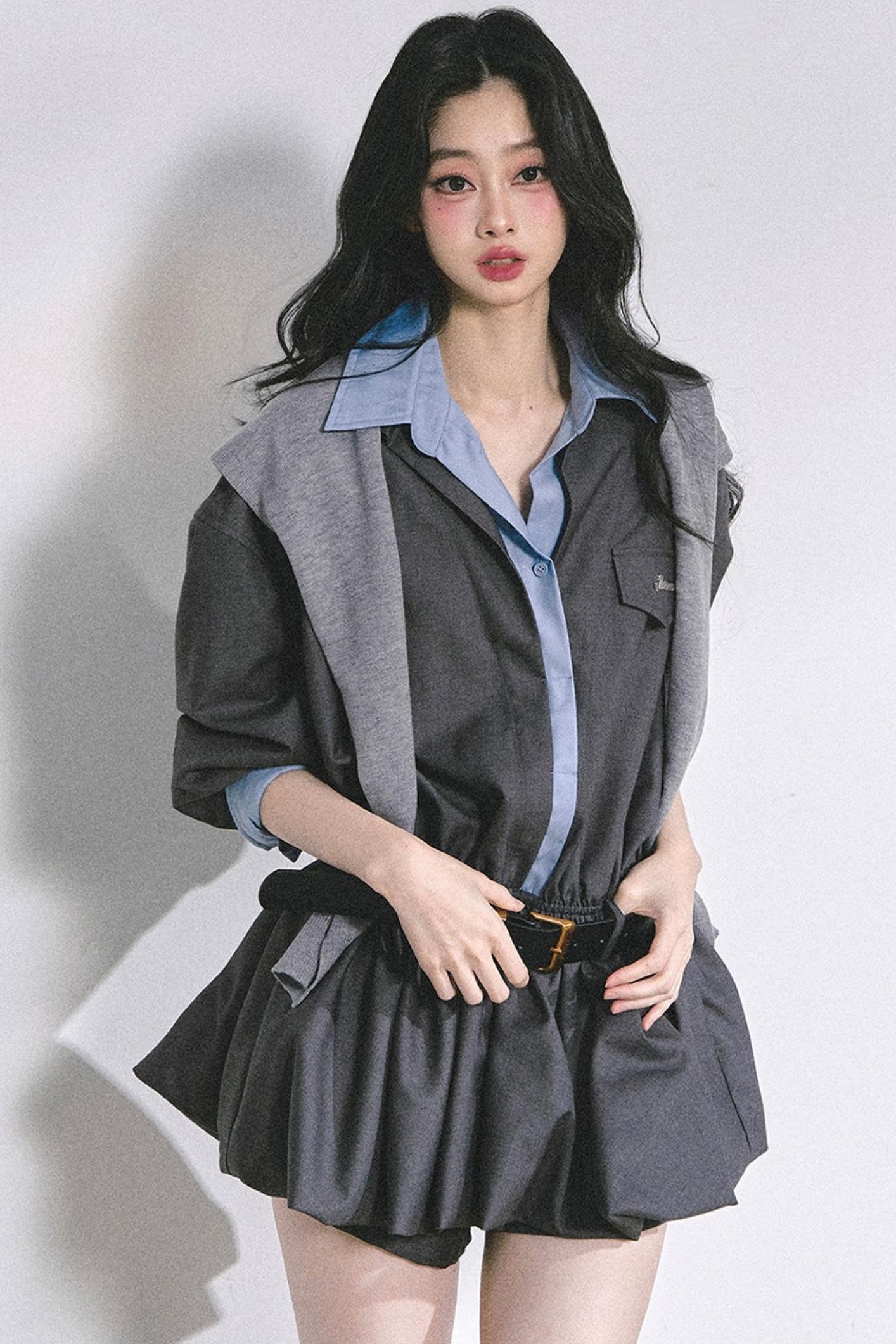 Autumn Bud Slim Dress Set-Up