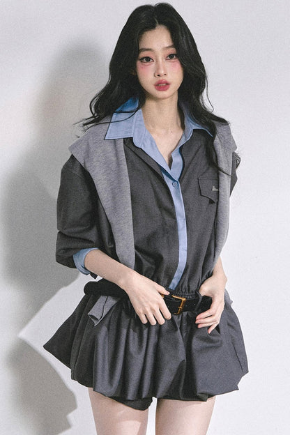 Autumn Bud Slim Dress Set-Up