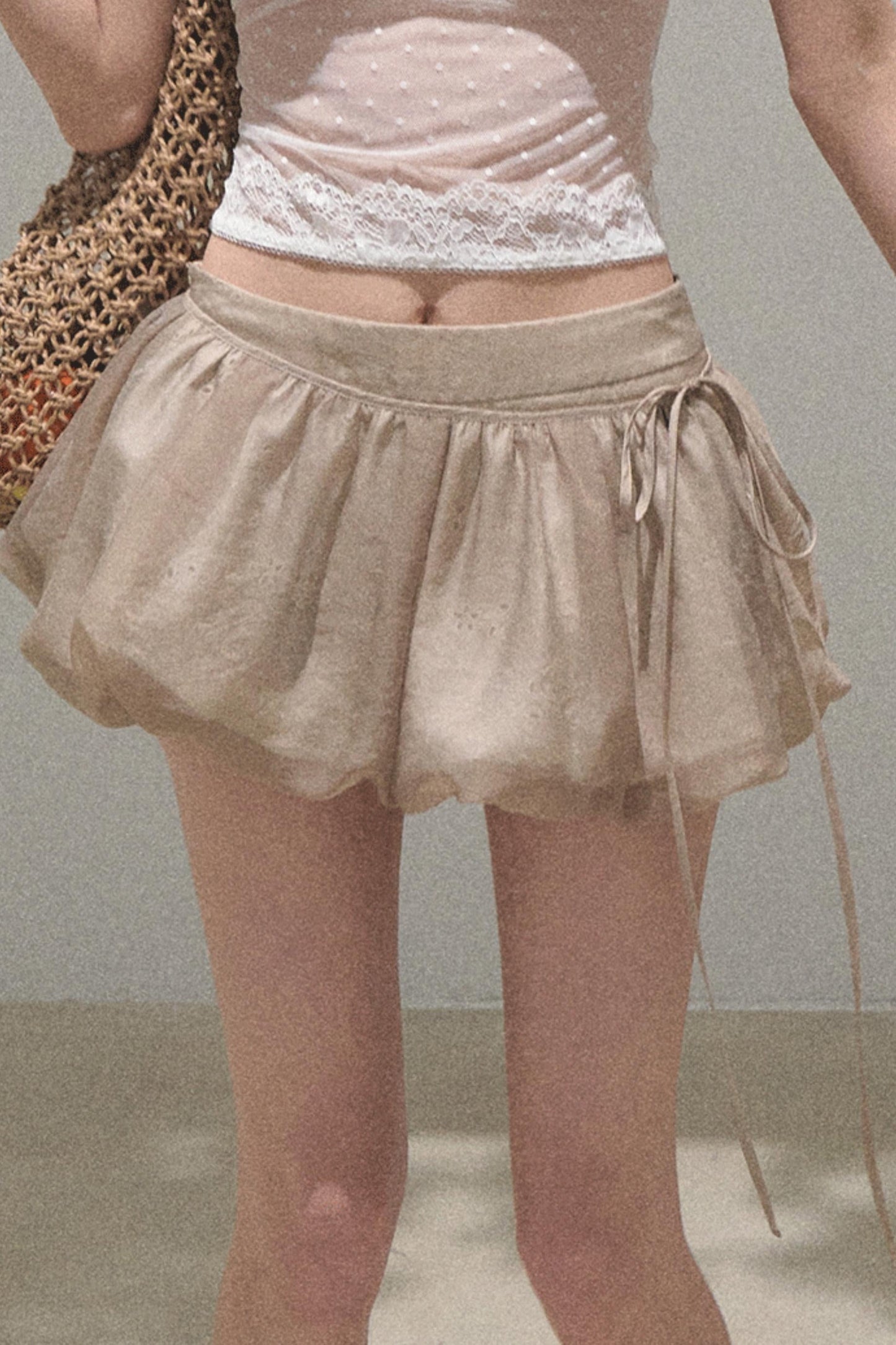 Floral Peplum Culottes Skirt Set