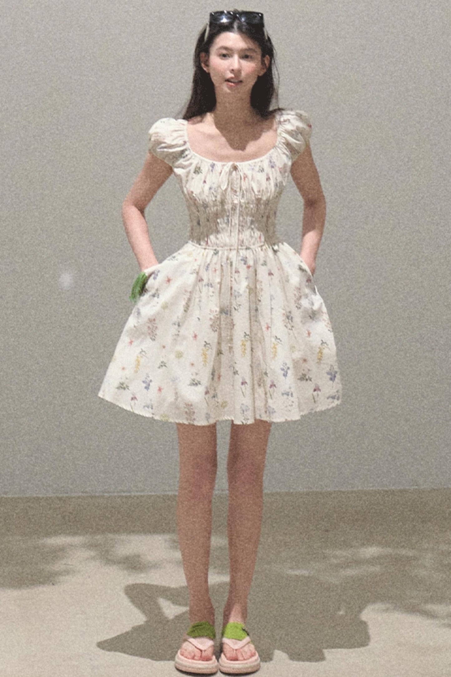 Blissful Tomato Leaf Dress