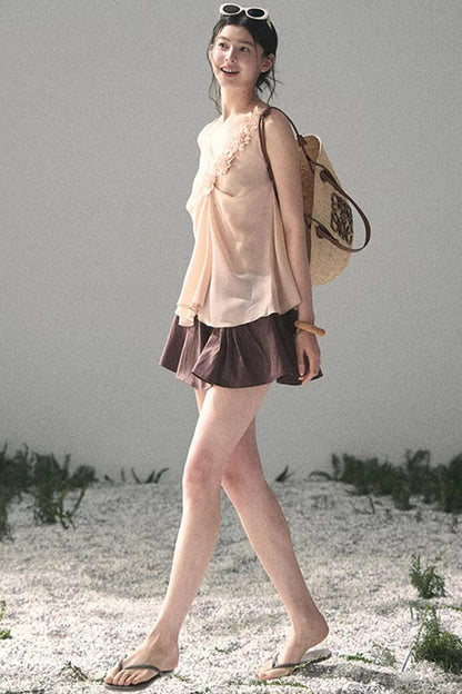 Silent Rose Semi-Sheer Lace T-Shirt