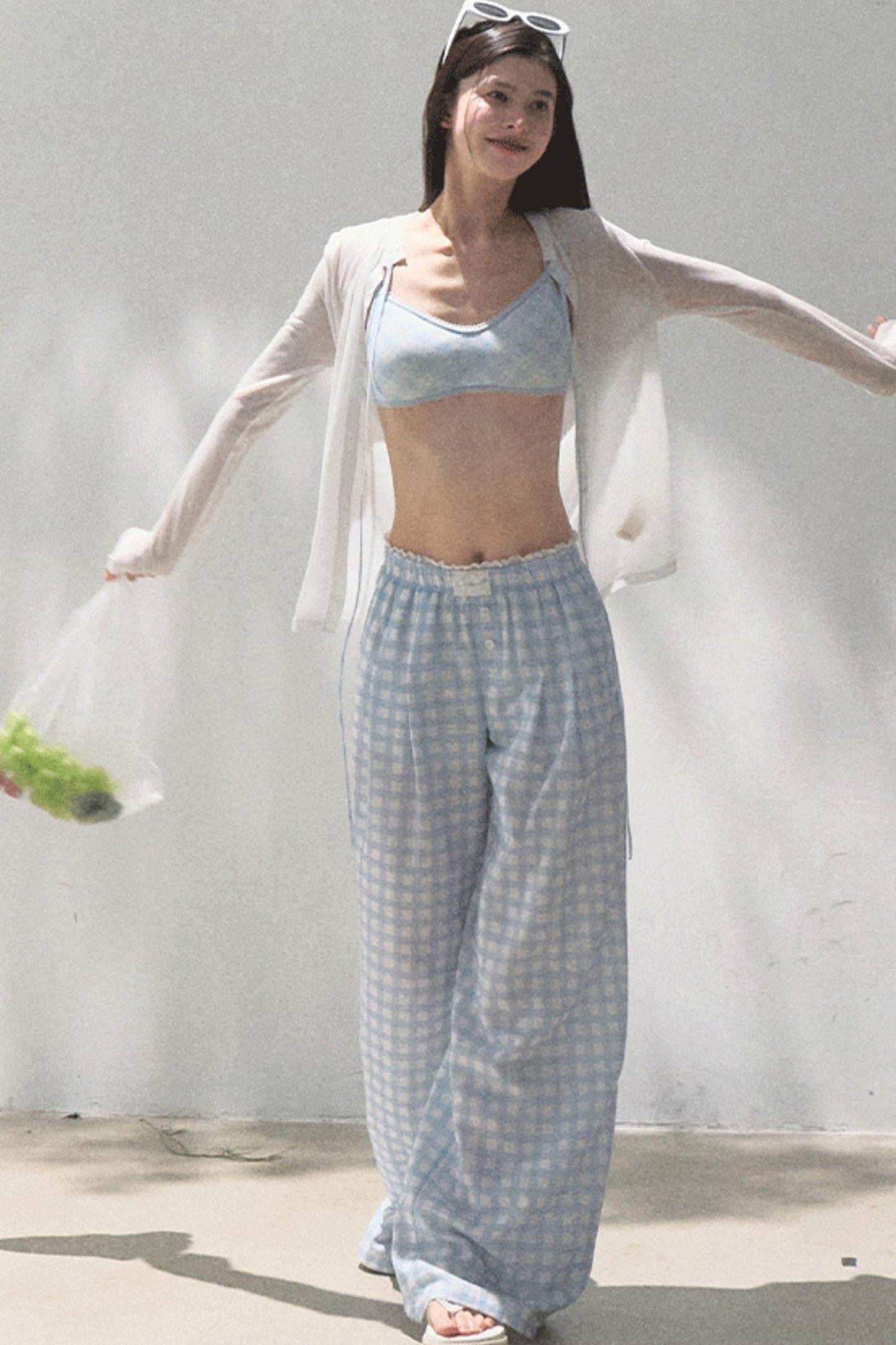 Wide-Leg Tencel Hemp Pants