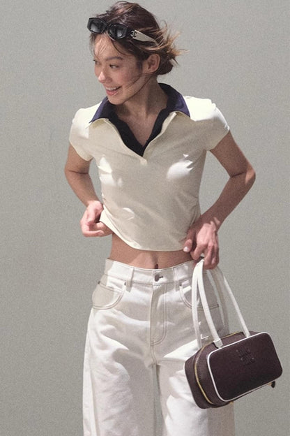 Vintage Lace Poncho Polo Skirt Set-Up