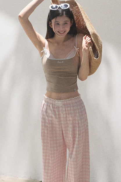 Stretch Chambray Camisole Set