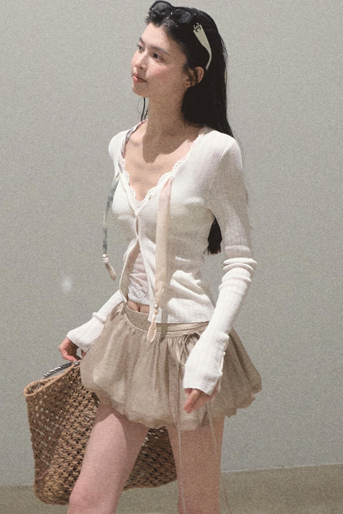 Floral Peplum Culottes Skirt Set