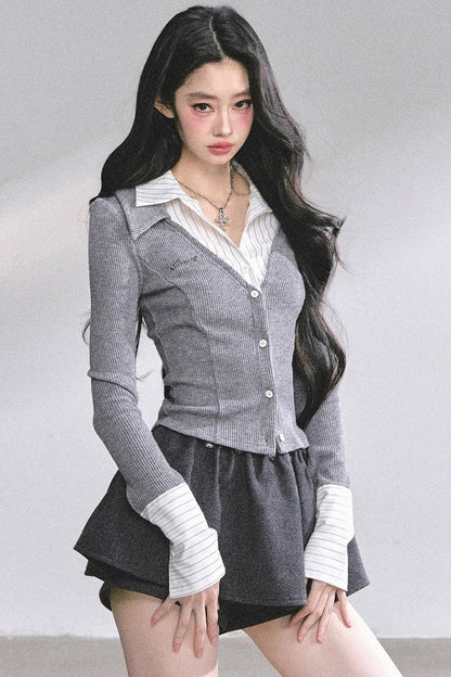 Autumn Striped Polo Shirt